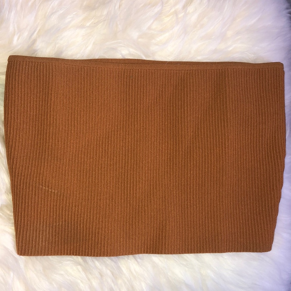 dark orange tube top PacSun